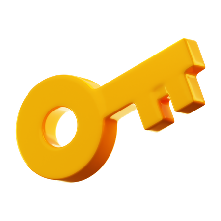 Gold Key  3D Icon