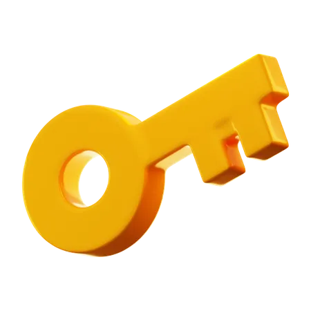 Gold Key  3D Icon