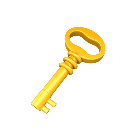 Gold Key  3D Icon