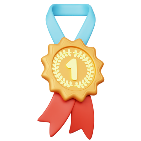 Gold Medal 1  3D Icon