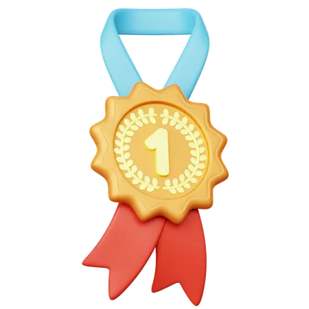 Gold Medal 1  3D Icon