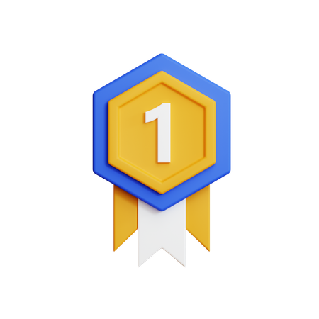 Gold medal  3D Icon