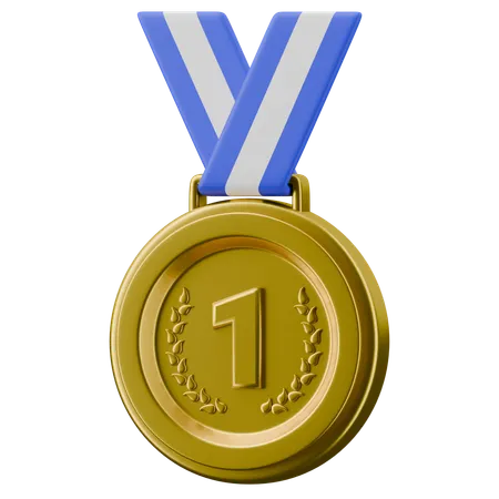 Gold Medal  3D Icon