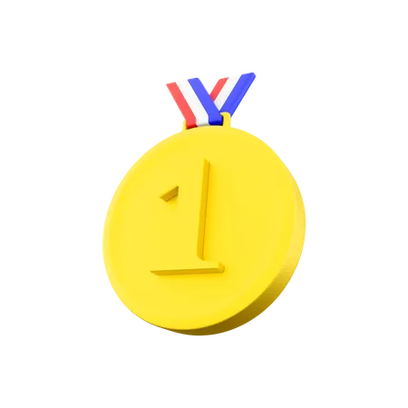 Gold Medal  3D Icon