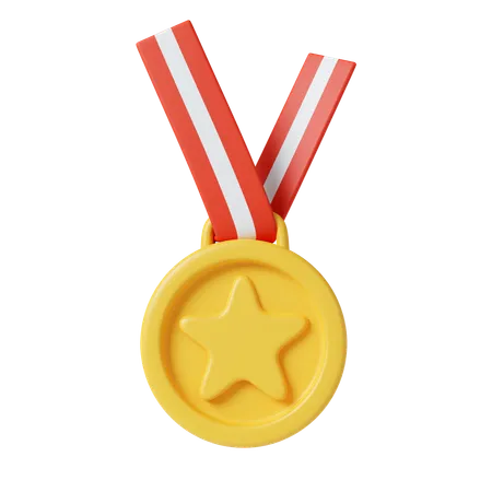 Gold Medal  3D Icon