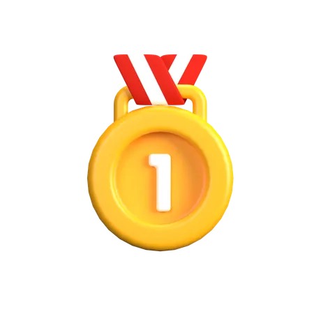 Gold Medal  3D Icon