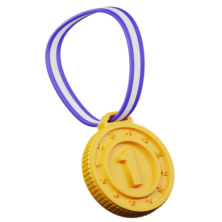 Gold Medal  3D Icon