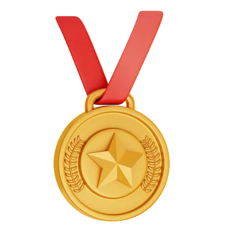 Gold Medal  3D Icon