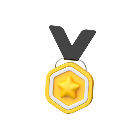 Gold Medal  3D Icon