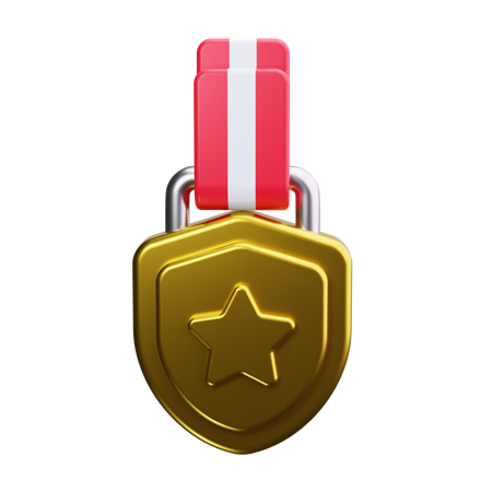 Gold medal  3D Icon