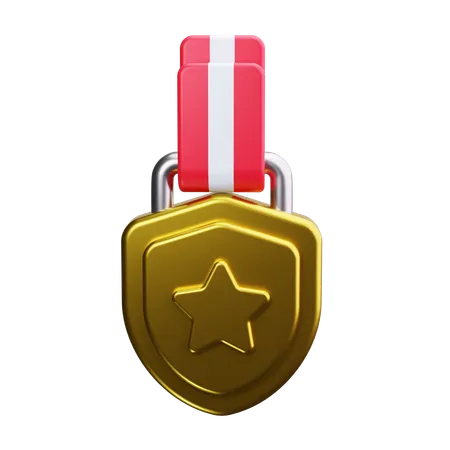 Gold medal  3D Icon