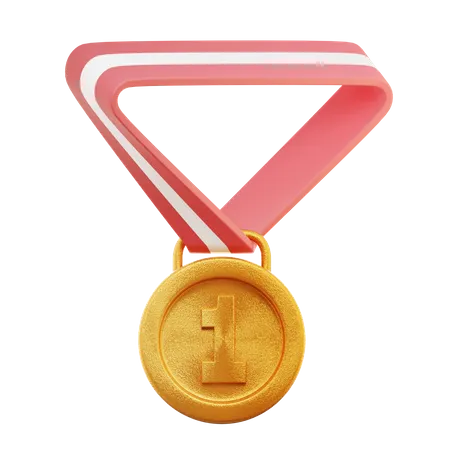 Gold Medal  3D Icon