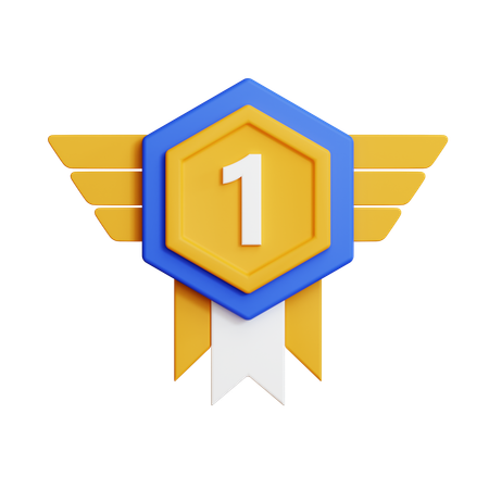 Gold medal  3D Icon