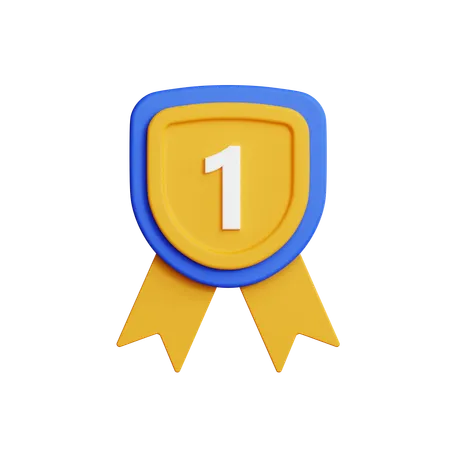 Gold medal  3D Icon