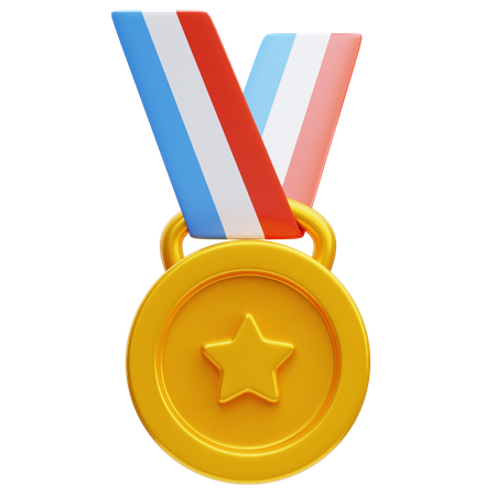 Gold Medal  3D Icon