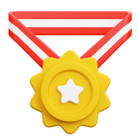 Gold Medal  3D Icon