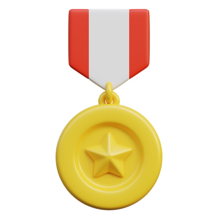 Gold Medal  3D Icon