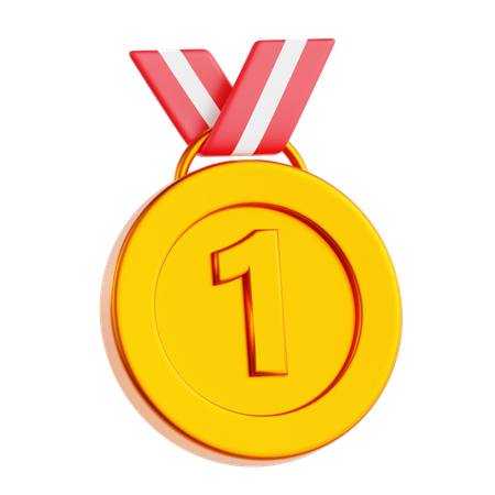 Gold Medal  3D Icon