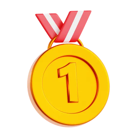 Gold Medal  3D Icon