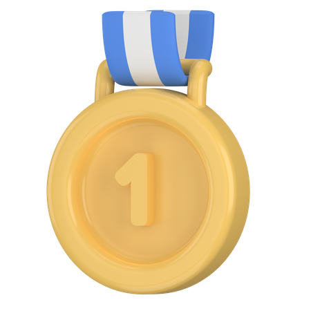 Gold medal  3D Icon