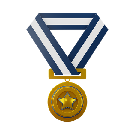 Gold medal  3D Icon