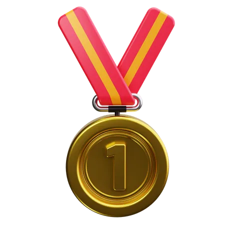 Gold Medal  3D Icon