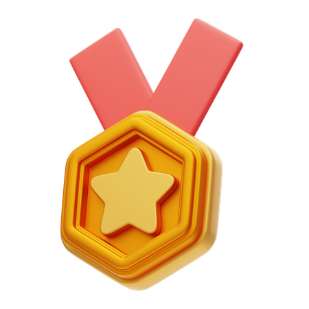 Gold Medal  3D Icon