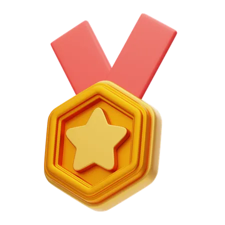 Gold Medal  3D Icon