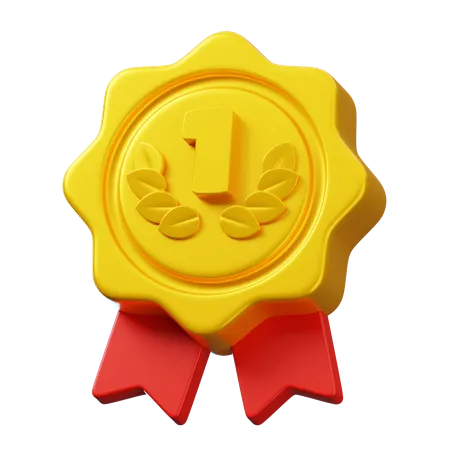 Gold Medal  3D Icon