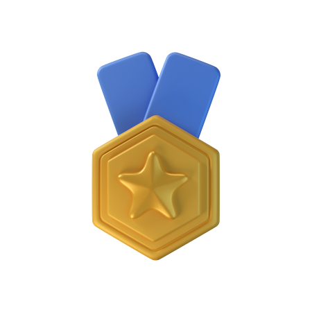 Gold Medal  3D Icon