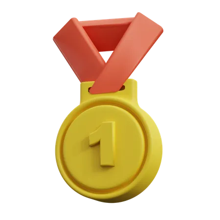 Gold Medal  3D Icon