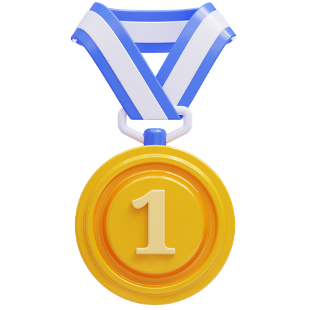 Gold medal  3D Icon