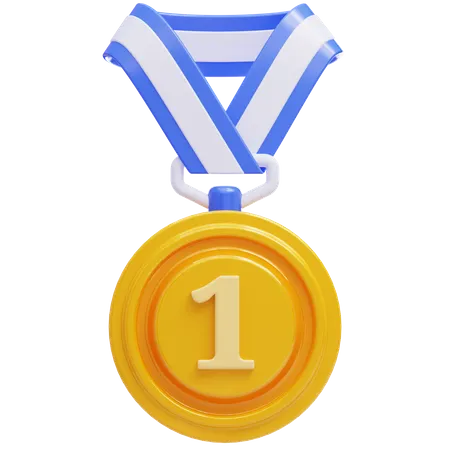 Gold medal  3D Icon