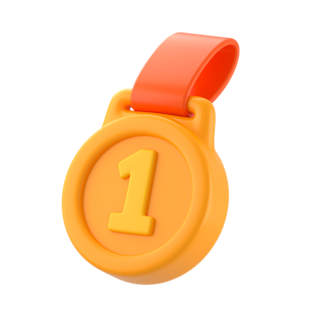 Gold Medal  3D Icon