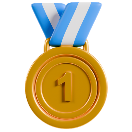 Gold Medal  3D Icon