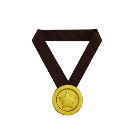Gold medal  3D Illustration