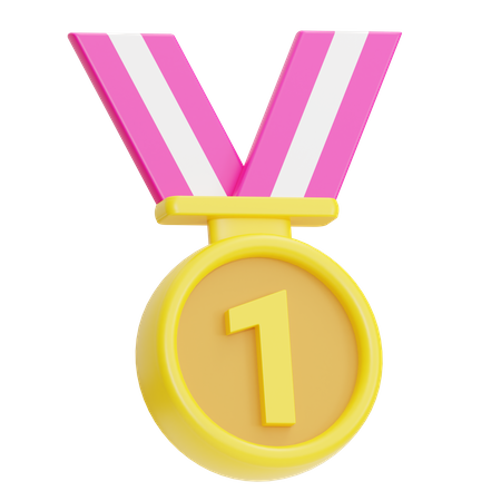 Gold Medal 3D Icon