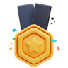 gold medal emoji 3d