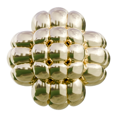 金メダル賞トロフィー抽象的な形状  3D Icon