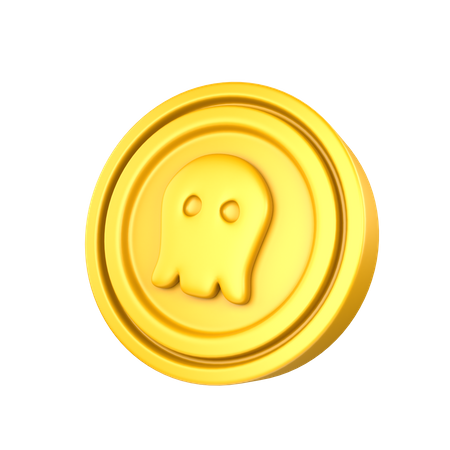 Goldene Piratenmünze  3D Icon