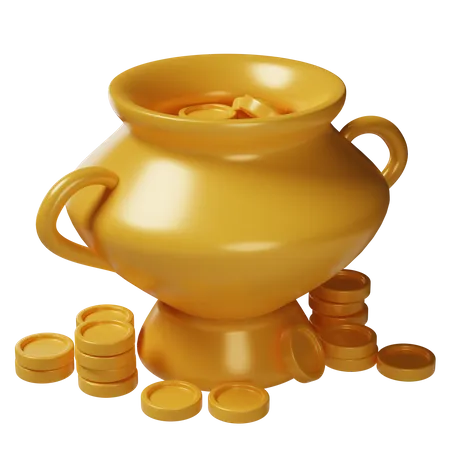 Gold Pot  3D Icon