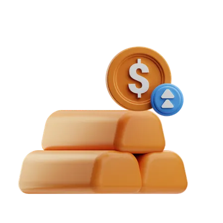 Gold Profit  3D Icon