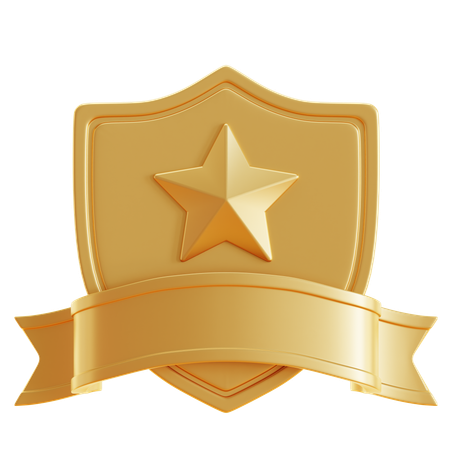 Gold Rank  3D Icon