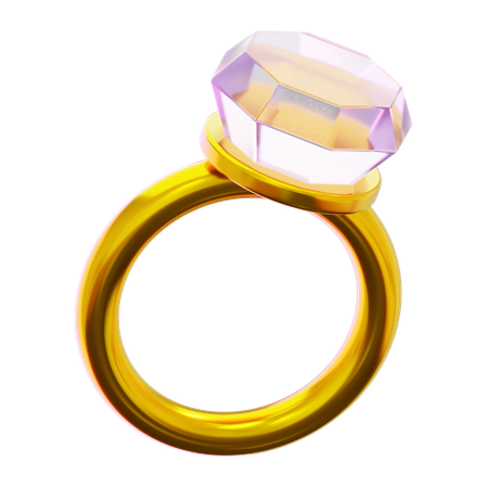 Gold Ring  3D Icon
