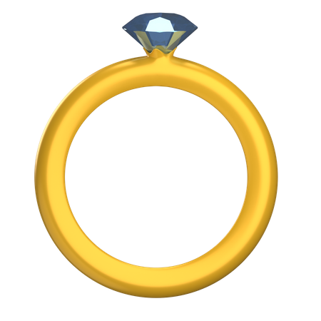 Gold Ring  3D Icon