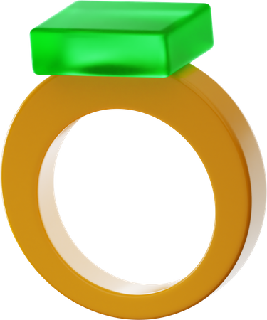 Gold Ring Jewelry  3D Icon