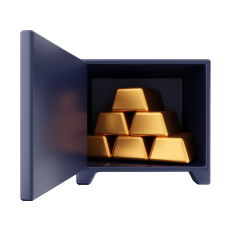 Gold Saving  3D Illustration