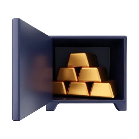 Gold Saving  3D Illustration