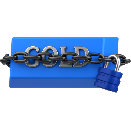 Gold security  3D Icon