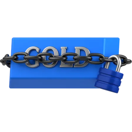 Gold security  3D Icon